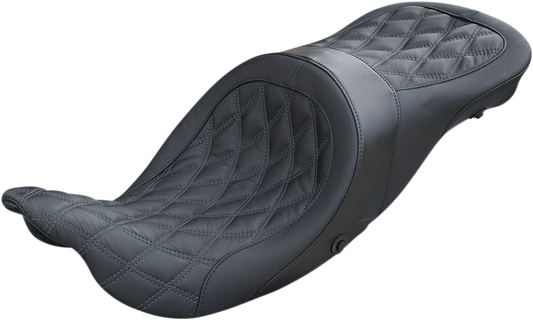 Danny Gray Black Airhawk Longhaul Seat 2008-2024 Harley Touring Bagger Models