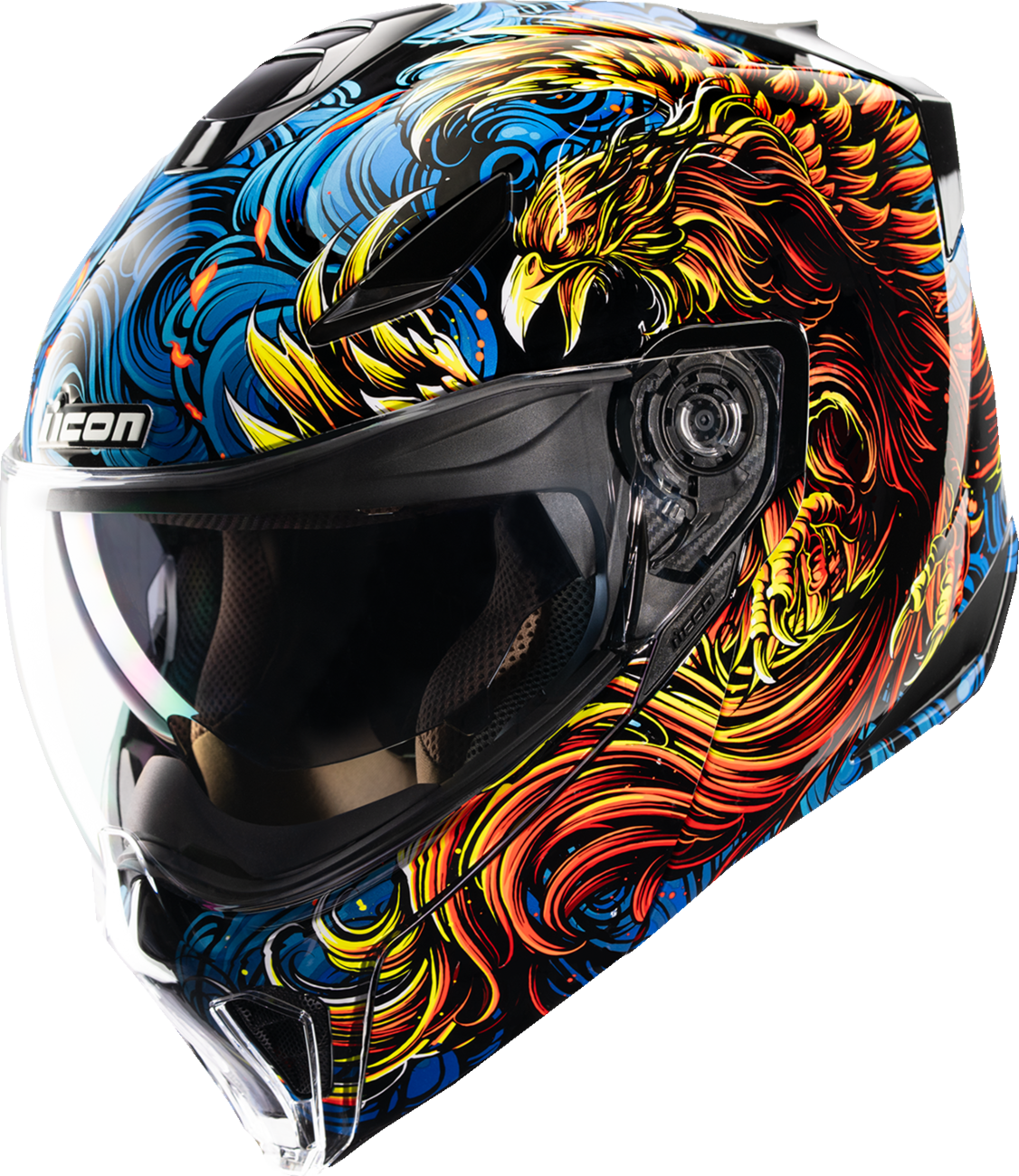 Icon Threshold Burn Birdie Burn Modular Full Face Adult Street Motorcycle Helmet