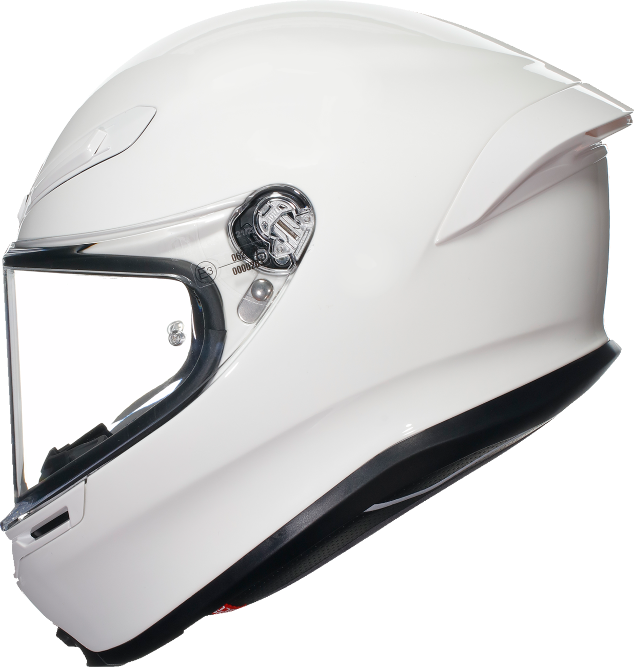 AGV K6 S Solid White Unisex Adult Full Face Street Harley Motorcycle Helmet