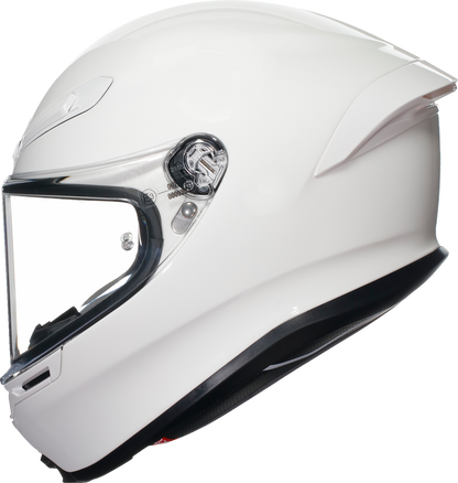 AGV K6 S Solid White Unisex Adult Full Face Street Harley Motorcycle Helmet
