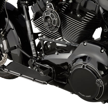 Arlen Ness Black Beveled Aluminum Motorcycle 110 dB Horn for 1991-2025 Harley