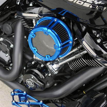 Arlen Ness Blue Method Air Cleaner Filter Kit 1999-2017 Harley Dyna Touring FLHX