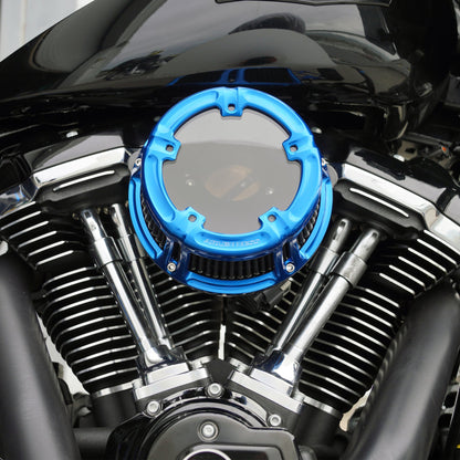 Arlen Ness Blue Method Air Cleaner Filter Kit 1999-2017 Harley Dyna Touring FLHX