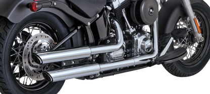 Vance & Hines Twin Slash 3" PCX Chrome Mufflers fits 2010-2017 Harley Softail