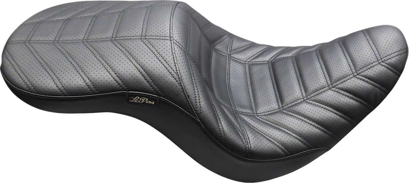 Le Pera Maverick Daddy Long Leg Track Pleated Seat for 2018-2025 Harley Softail