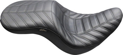 Le Pera Maverick Daddy Long Leg Track Pleated Seat for 2018-2025 Harley Softail