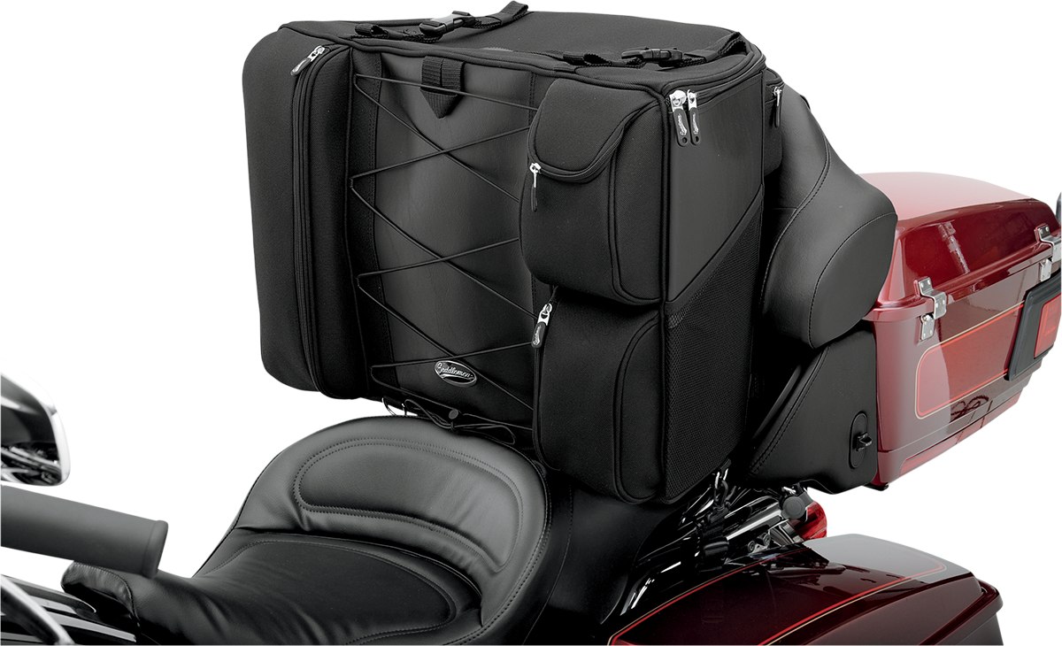 Saddlemen Motorcycle Universal Rear Tour Pak Backrest Luggage Bag fits Harley