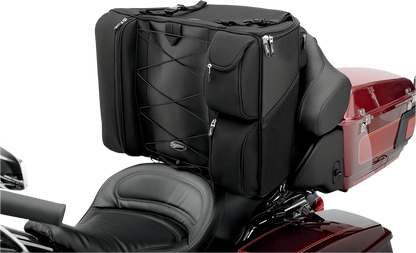 Saddlemen Motorcycle Universal Rear Tour Pak Backrest Luggage Bag fits Harley