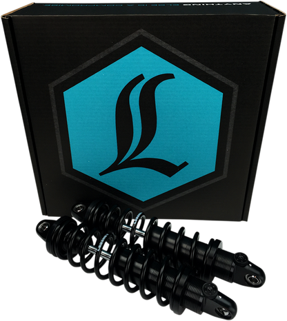Legend Revo-A  Black Adjustable 13" Standard Rear Shocks 1991-2017 Harley Dyna