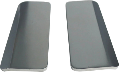 Paul Yaffe Universal 5" Silver Motorcycle Saddlebag Skid Plate Kit for Harley