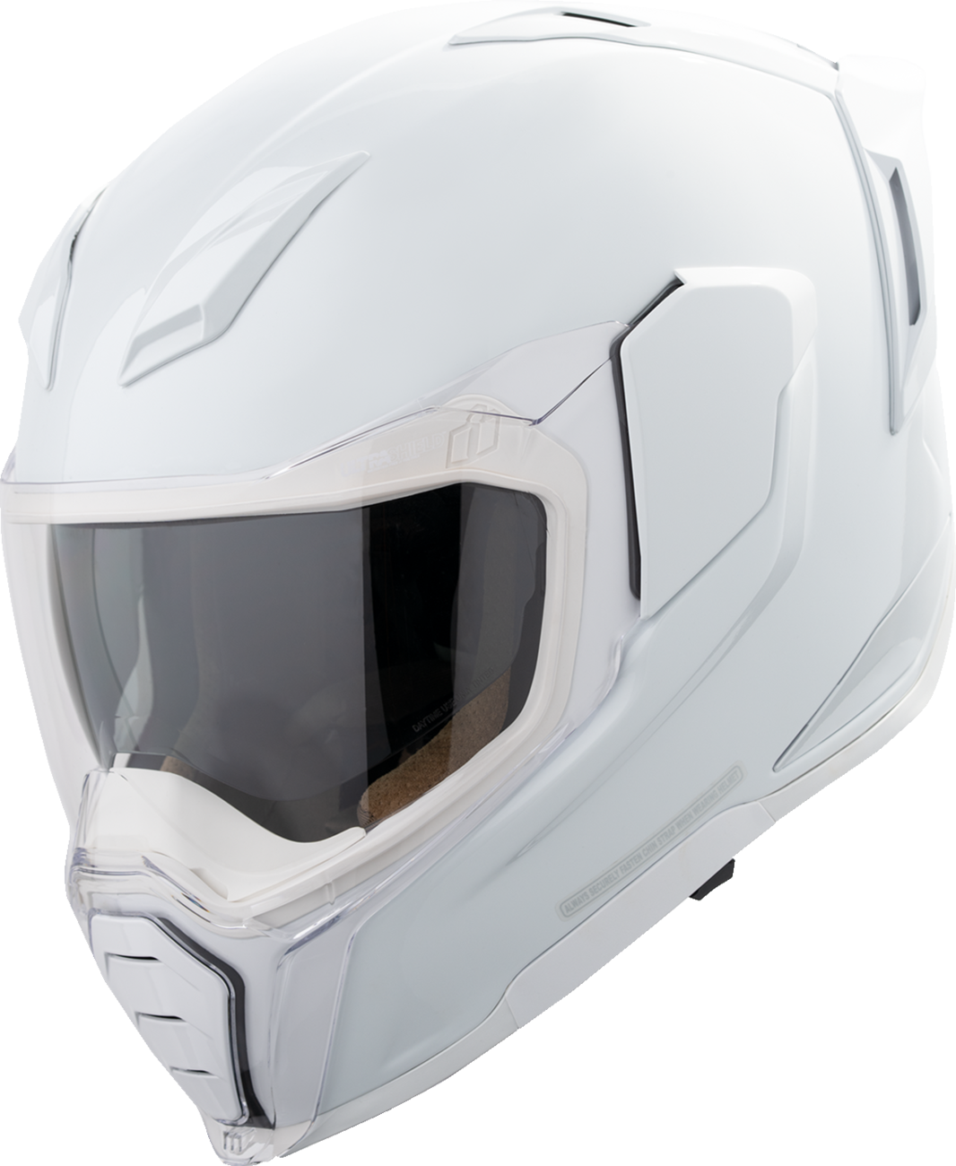 Icon Ultraflite Solid Gloss White MIPS Full Face Unisex Adult Motorcycle Helmet
