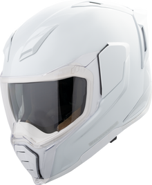Icon Ultraflite Solid Gloss White MIPS Full Face Unisex Adult Motorcycle Helmet