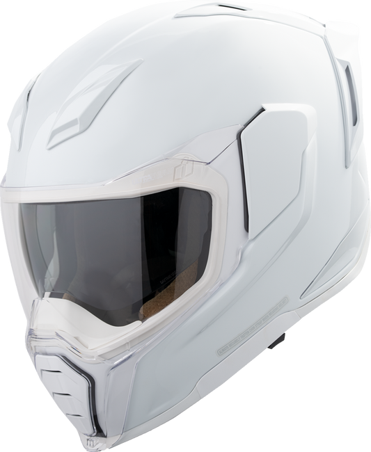 Icon Ultraflite Solid Gloss White MIPS Full Face Unisex Adult Motorcycle Helmet