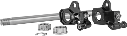 Performance Machine Black Rear Axle Adjuster Kit 2009-2023 Harley Touring Models