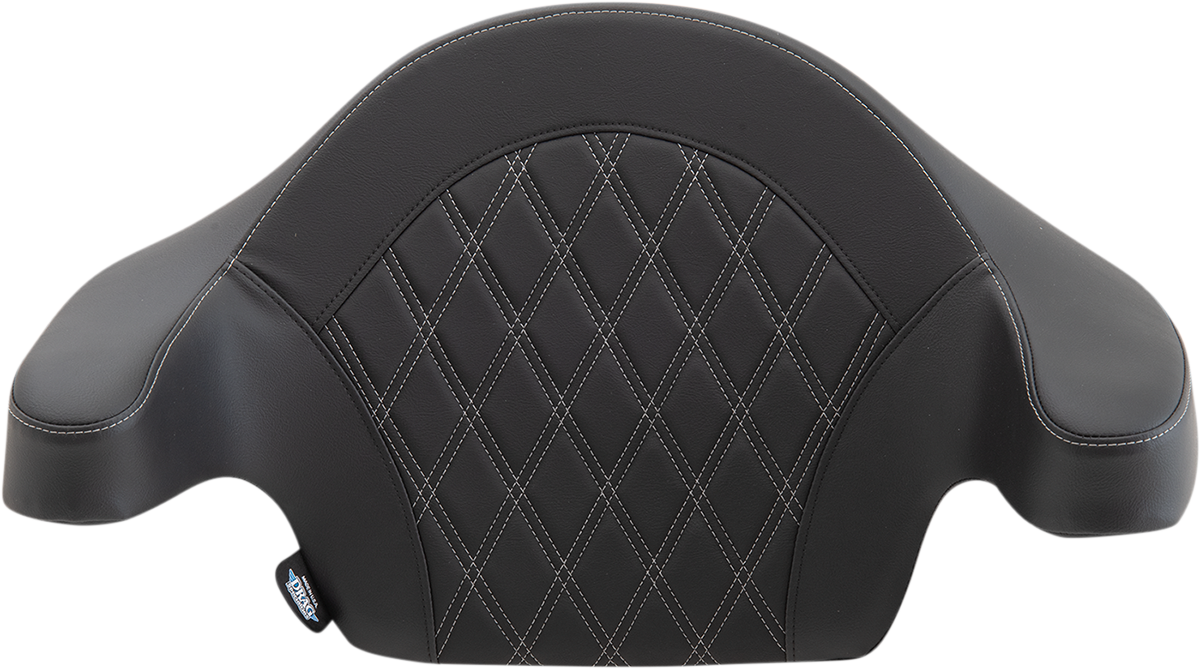 Drag Specialties King Tour Pak Silver Backrest Pad for 2014-2024 Harley Touring