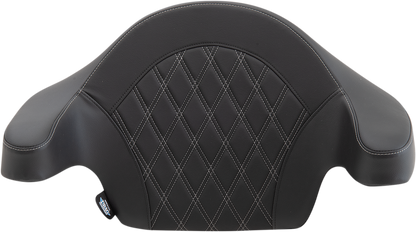 Drag Specialties King Tour Pak Silver Backrest Pad for 2014-2024 Harley Touring