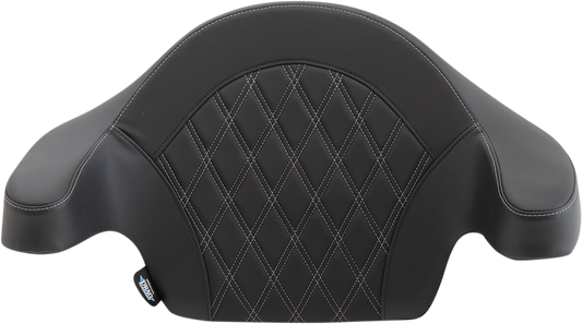 Drag Specialties King Tour Pak Silver Backrest Pad for 2014-2024 Harley Touring