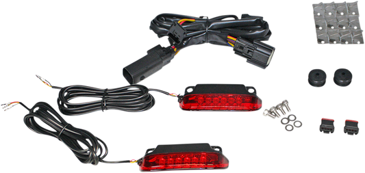Custom Dynamics LED Red Luggage Rack Taillight Kit 2014-2024 Harley Touring