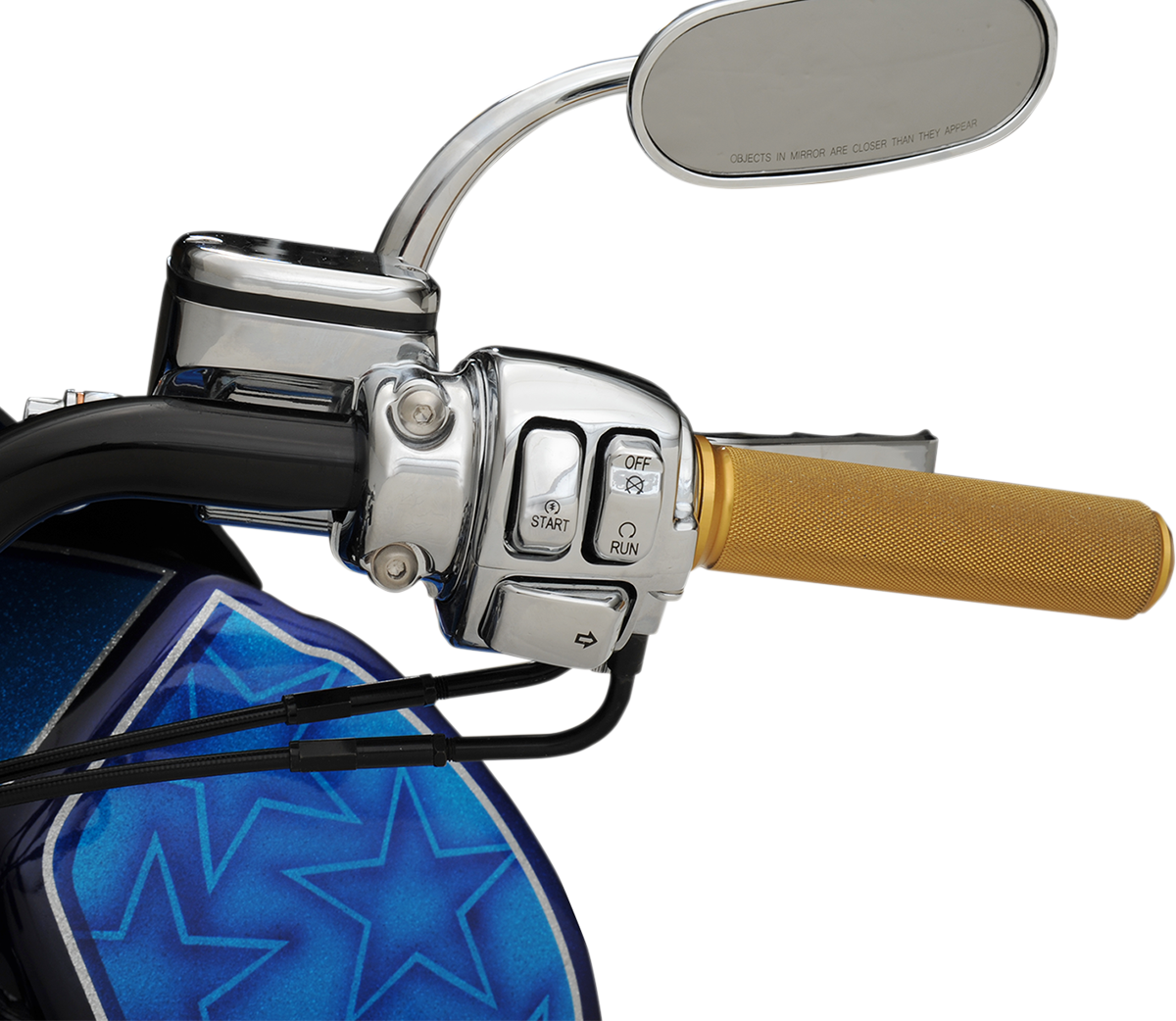 Drag Specialties Chrome Handlebar Switch Kit for 96-13 Harley Dyna Touring FXST