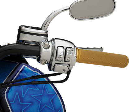 Drag Specialties Chrome Handlebar Switch Kit for 96-13 Harley Dyna Touring FXST