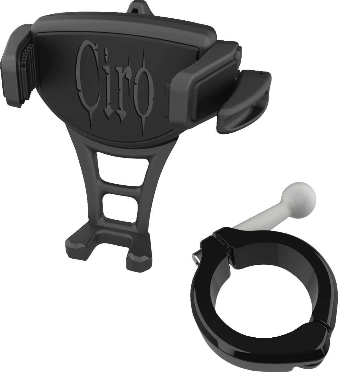 Ciro Constrictor Black Universal 1-1/2" Handlebar Adjustable Phone Mount Kit