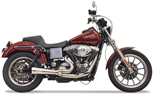Bassani Ripper 2-1 Stainless Steel Exhaust for 1991-2005 Harley Dyna FXDL FXDB