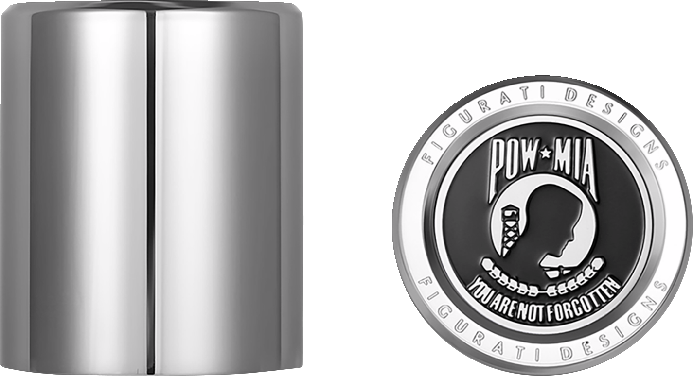 Figurati Designs POW-MIA Black Short Magnetic Docking Hardware Covers for Harley