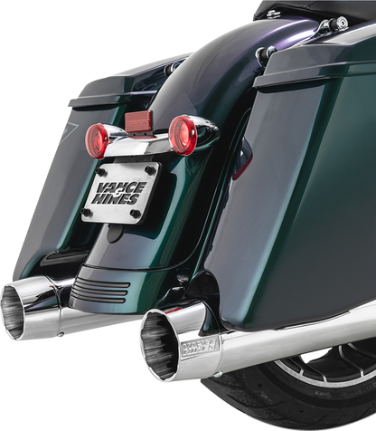 Vance & Hines Blackbird 450 Chrome Slip On Mufflers for 2017-2024 Harley Touring