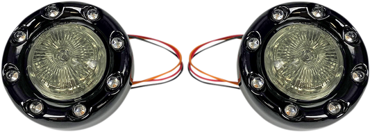 Custom Dynamics Probeam Smoke 1157 LED Rear Bullet Turn Signals 2007-2024 Harley