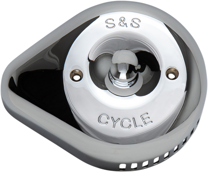 S&S Chrome Slasher Teardrop Stealth Carburetor Air Filter Cleaner Cover Harley