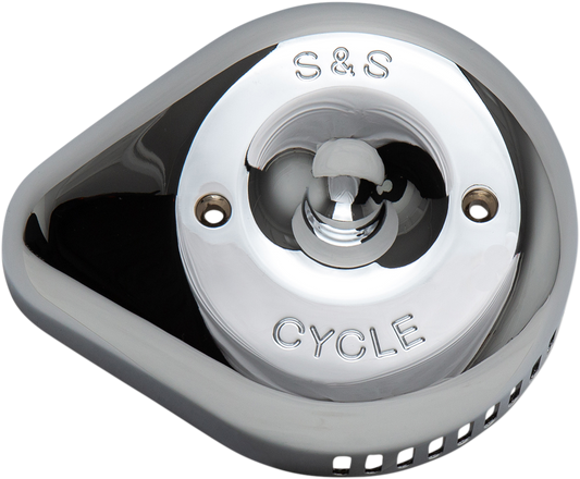 S&S Chrome Slasher Teardrop Stealth Carburetor Air Filter Cleaner Cover Harley