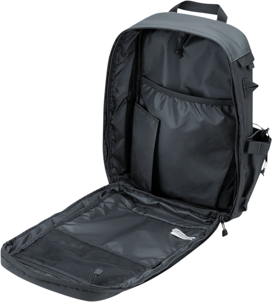 Kuryakyn 5257 Black Momentum Runaway Motorcycle Riding Street Casual Backpack