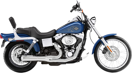 Bassani Chrome Road Rage 2-1 Short Exhaust System for 91-05 Harley Dyna FXD FXDB