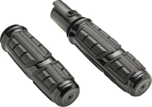 Ciro Chicane Black 1" Handlebar Hand Grips for 2023-2025 Harley Touring Softail