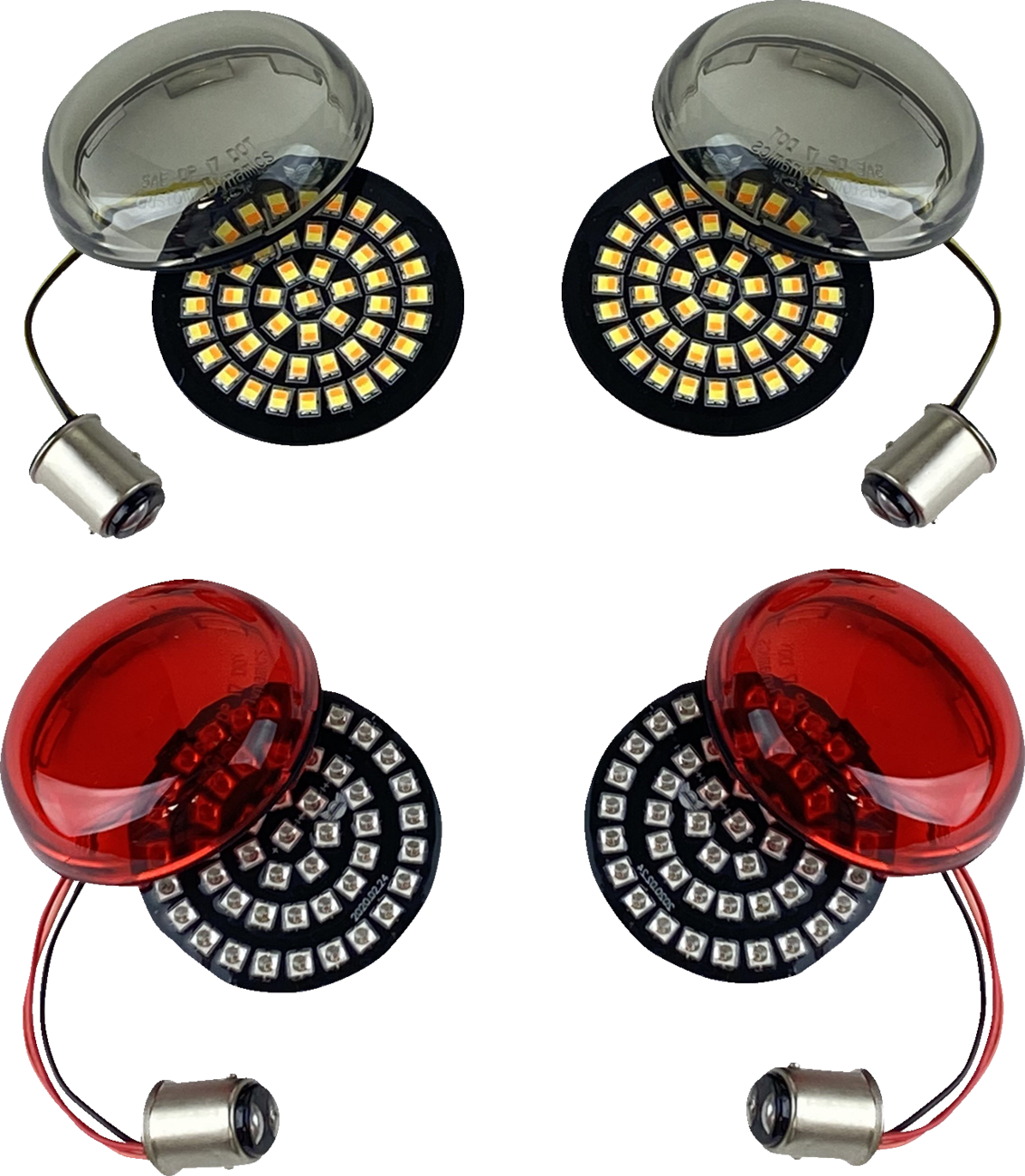 Custom Dynamics 1157 Front/Rear LED Turn Signal Kit 2011-2024 Harley Davidson