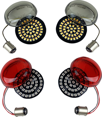 Custom Dynamics 1157 Front/Rear LED Turn Signal Kit 2011-2024 Harley Davidson