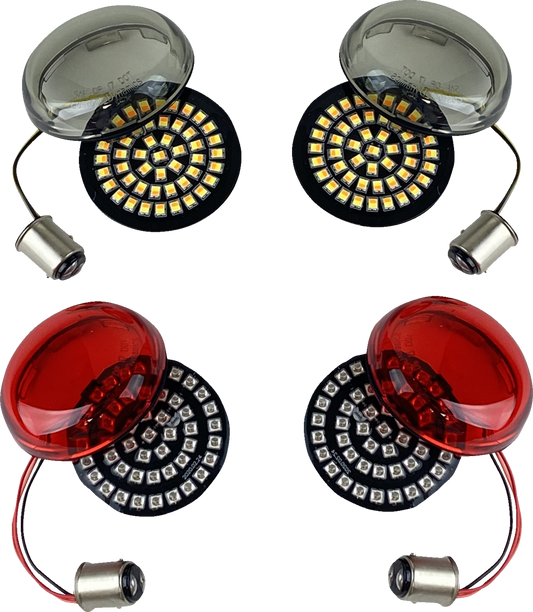Custom Dynamics 1157 Front/Rear LED Turn Signal Kit 2011-2024 Harley Davidson