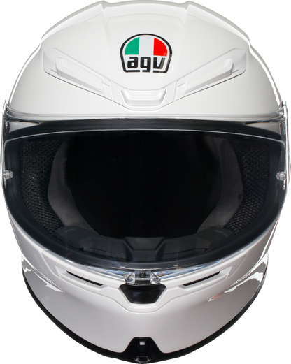 AGV K6 S Solid White Unisex Adult Full Face Street Harley Motorcycle Helmet