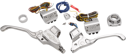 Performance Machine 9/16" Handlebar Control Kit 1984-2013 Harley Touring Softail