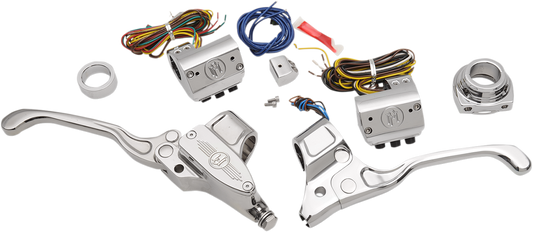 Performance Machine 9/16" Handlebar Control Kit 1984-2013 Harley Touring Softail