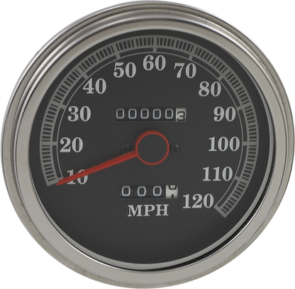 Drag Specialties 5" Black Speedometer Speedo 1984-1990 Harley Softail FXWG FXST