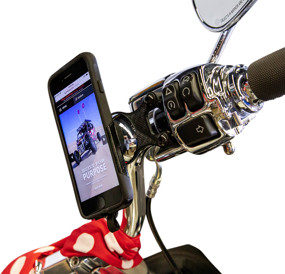 Klock Werks iOmounts Handlebar Phone Mount Kit 1996-2023 Harley Softail Models
