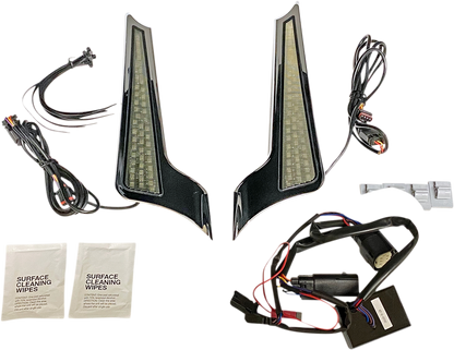 Custom Dynamics Dual Color Fascia LED Panel Lights 2014-2024 Harley Touring FLHX