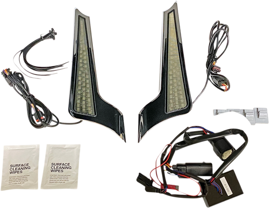 Custom Dynamics Dual Color Fascia LED Panel Lights 2014-2024 Harley Touring FLHX