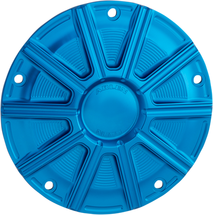 Arlen Ness 10 Gauge Blue Motorcycle Derby Cover fits 1999-2018 Harley Softail