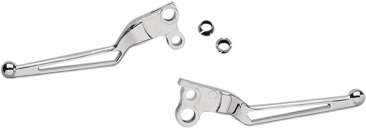 Drag Specialties Chrome Stealth Clutch Brake Lever Set 1982-1995 Harley Dyna