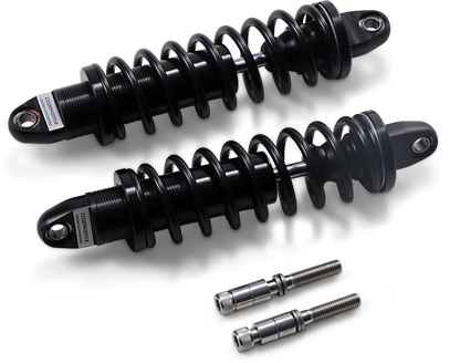 Legend Black 12" Standard Rear Motorcycle Shocks 1991-2017 Harley Dyna FXDL FXDB
