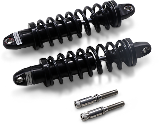 Legend Black 12" Standard Rear Motorcycle Shocks 1991-2017 Harley Dyna FXDL FXDB