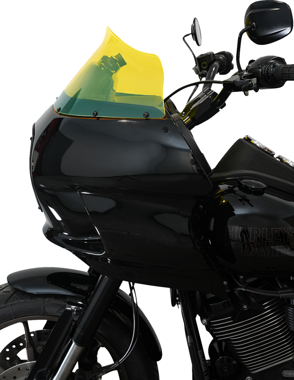 Klock Werks Kolor Flare 9" Yellow Ice Windshield fits Harley FXRP Style Fairing