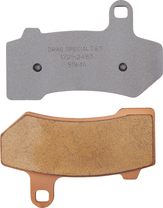 Drag Specialties Premium Front/Rear Sintered Metal Brake Pads 2006-21 Harley CVO